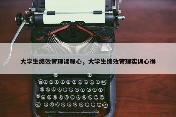 大学生绩效管理课程心，大学生绩效管理实训心得