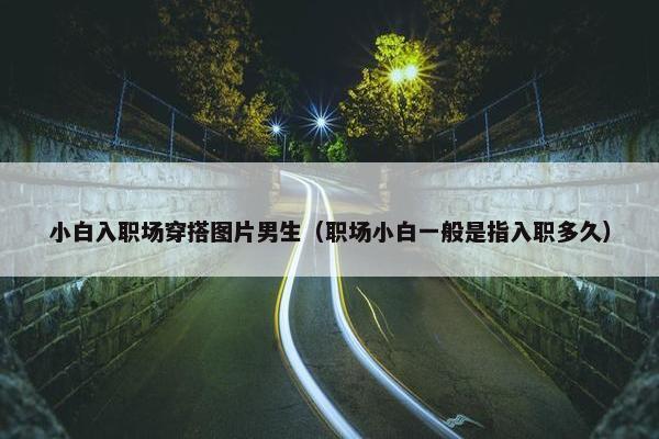小白入职场穿搭图片男生（职场小白一般是指入职多久）