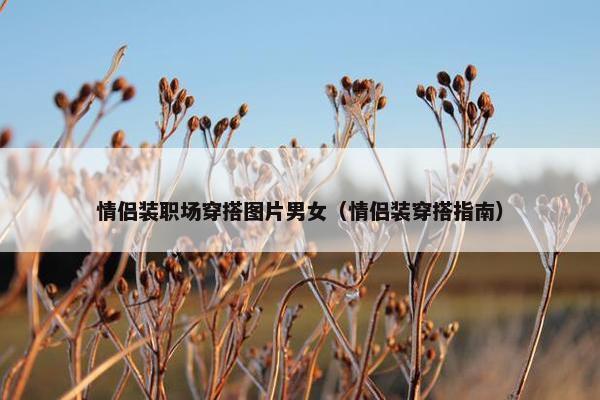 情侣装职场穿搭图片男女（情侣装穿搭指南）