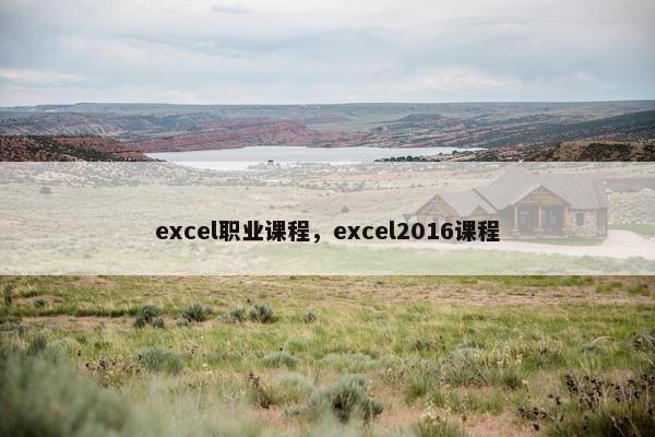 excel职业课程，excel2016课程