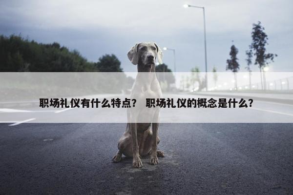 职场礼仪有什么特点？ 职场礼仪的概念是什么？