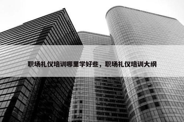 职场礼仪培训哪里学好些，职场礼仪培训大纲