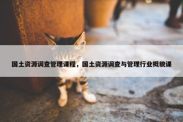 国土资源调查管理课程，国土资源调查与管理行业概貌课