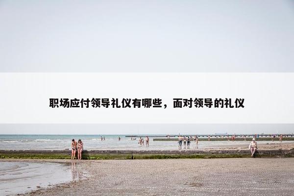 职场应付领导礼仪有哪些，面对领导的礼仪