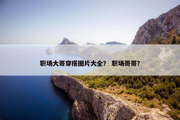 职场大哥穿搭图片大全？ 职场哥哥？