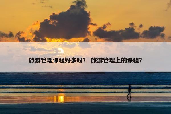 旅游管理课程好多呀？ 旅游管理上的课程？