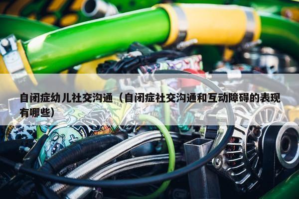 自闭症幼儿社交沟通（自闭症社交沟通和互动障碍的表现有哪些）