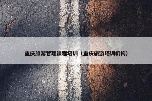 重庆旅游管理课程培训（重庆旅游培训机构）