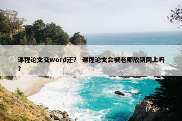 课程论文交word还？ 课程论文会被老师放到网上吗？