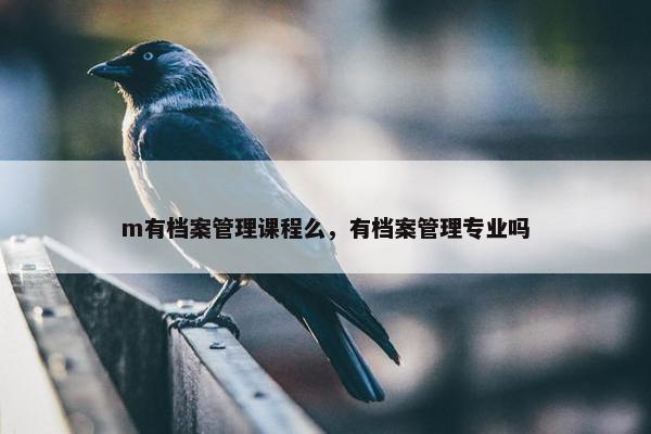 m有档案管理课程么，有档案管理专业吗