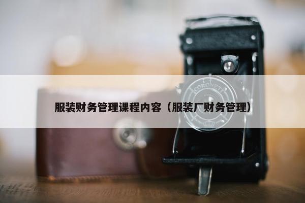 服装财务管理课程内容（服装厂财务管理）