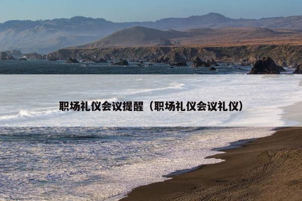 职场礼仪会议提醒（职场礼仪会议礼仪）