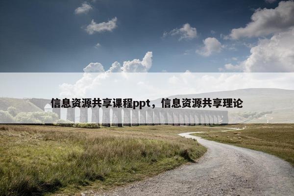 信息资源共享课程ppt，信息资源共享理论