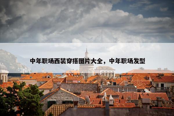 中年职场西装穿搭图片大全，中年职场发型