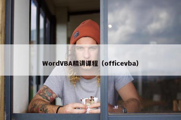 WordVBA精讲课程（officevba）