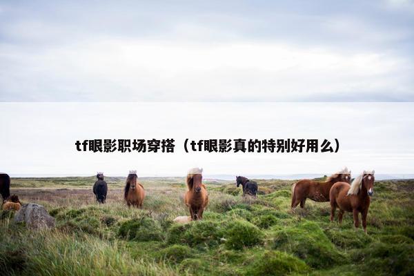 tf眼影职场穿搭（tf眼影真的特别好用么）