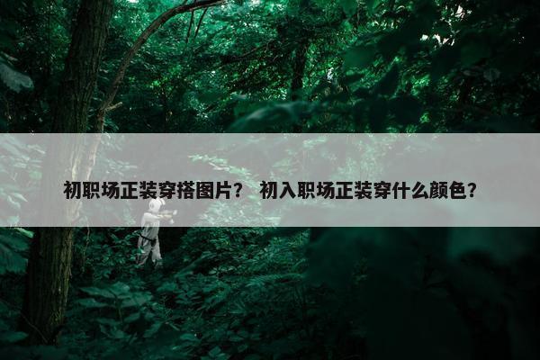 初职场正装穿搭图片？ 初入职场正装穿什么颜色？