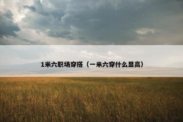 1米六职场穿搭（一米六穿什么显高）
