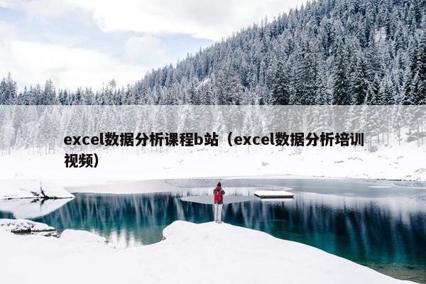 excel数据分析课程b站（excel数据分析培训视频）