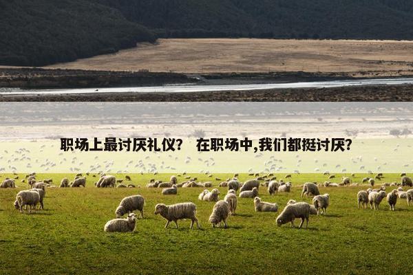 职场上最讨厌礼仪？ 在职场中,我们都挺讨厌？