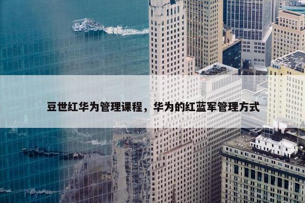 豆世红华为管理课程，华为的红蓝军管理方式