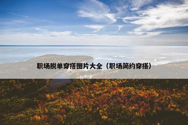 职场脱单穿搭图片大全（职场简约穿搭）