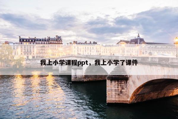 我上小学课程ppt，我上小学了课件